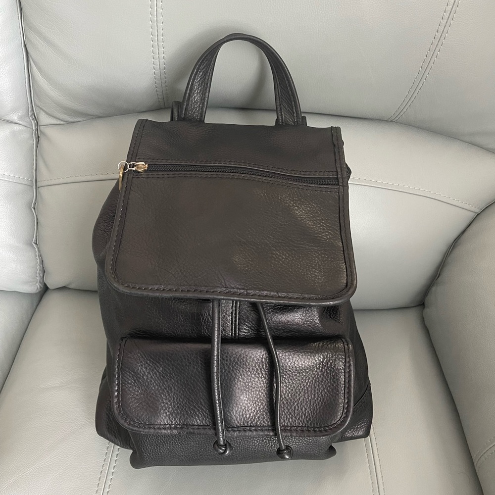Vintage fossil backpack genuine leather